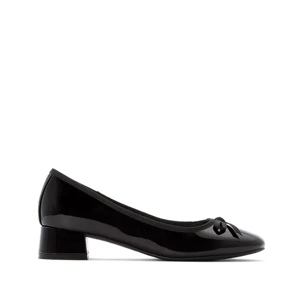 SOLD • LA REDOUTE Patent Block Heel Ballet Pumps w/ Bow!
